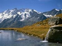 pic for  Kreuzboden Lake and the Mischabel Range Switzerland